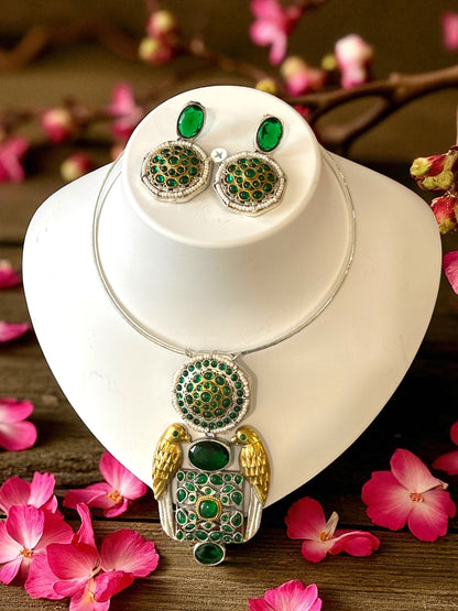 Dual Tone Pakshi Hasli Set