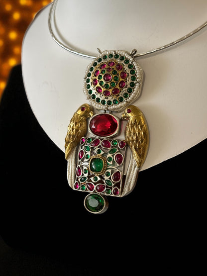 Dual Tone Pakshi Hasli Set