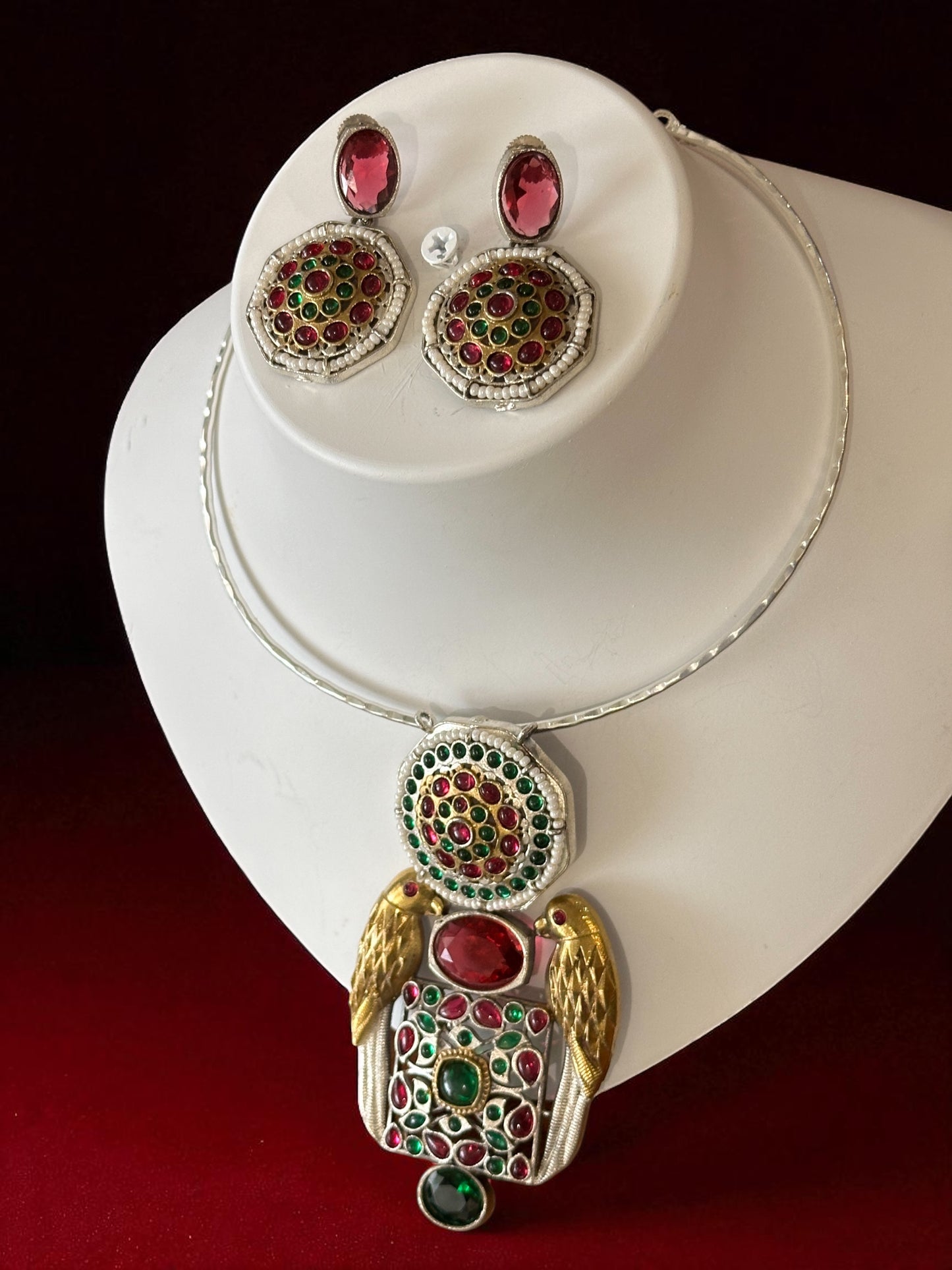 Dual Tone Pakshi Hasli Set