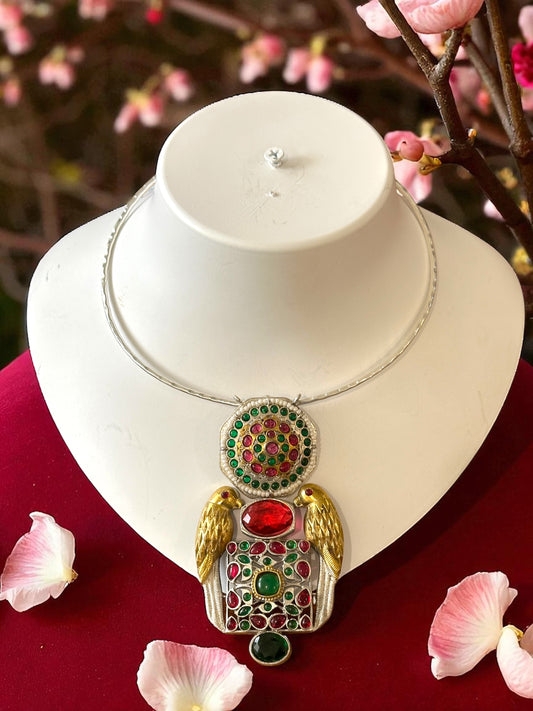 Dual Tone Pakshi Hasli Set