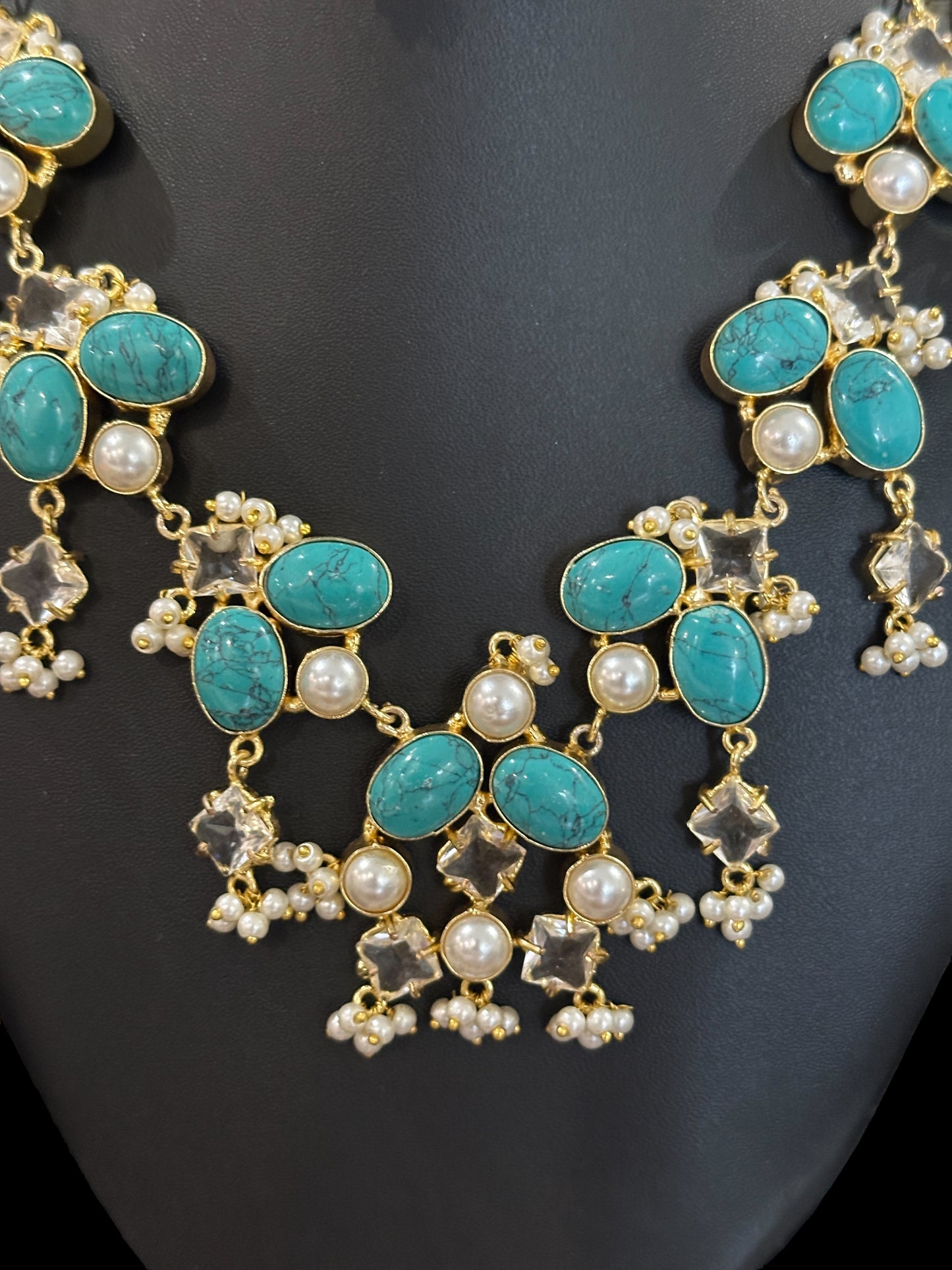 Feroz Statement Necklace Set with Tikka
