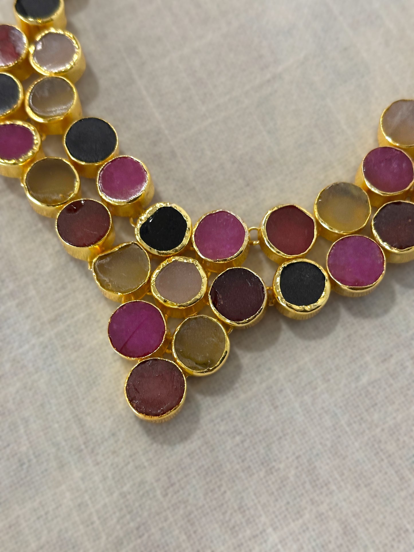 Bulbul Statement Stone Necklace
