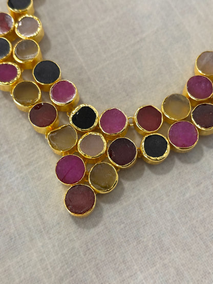 Bulbul Statement Stone Necklace