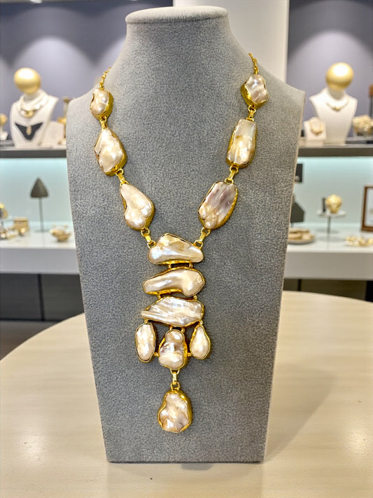 Masha Statement Baroque Pearl Necklace