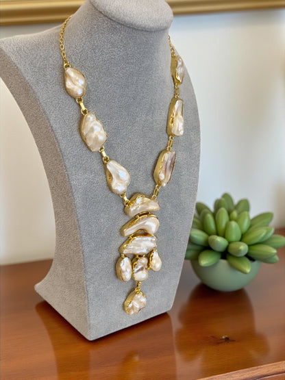 Masha Statement Baroque Pearl Necklace