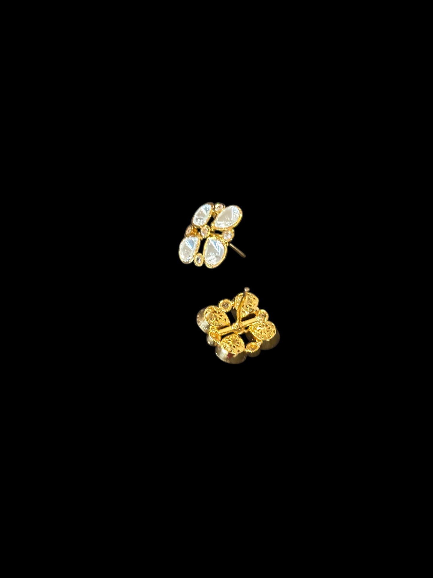 Nimisha Moissanite Polki Studs