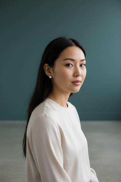 Classic Bazel Pearl Studs