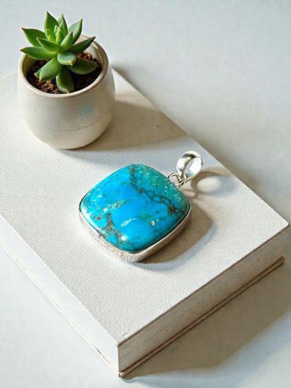 Turquoise Boho Pendant (Without Chain)