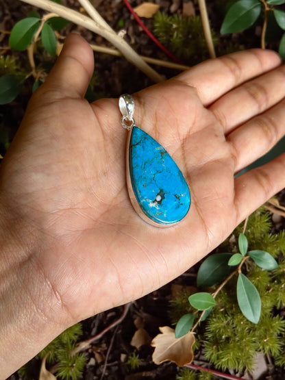 Turquoise Boho Pendant (Without Chain)