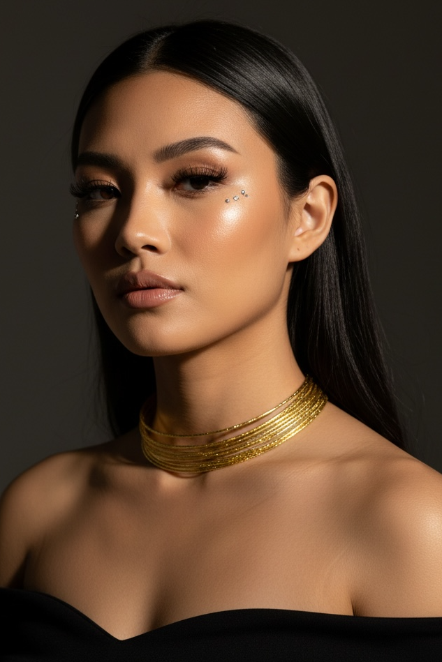 Ring-in Ring Statement Gold Plated Hasli