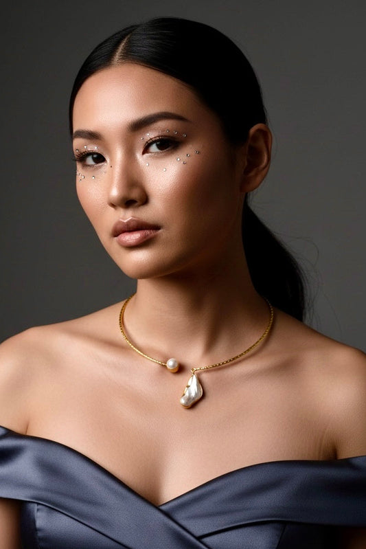 Baroque Pearl Ekaa Statement Hasli Torque Necklace
