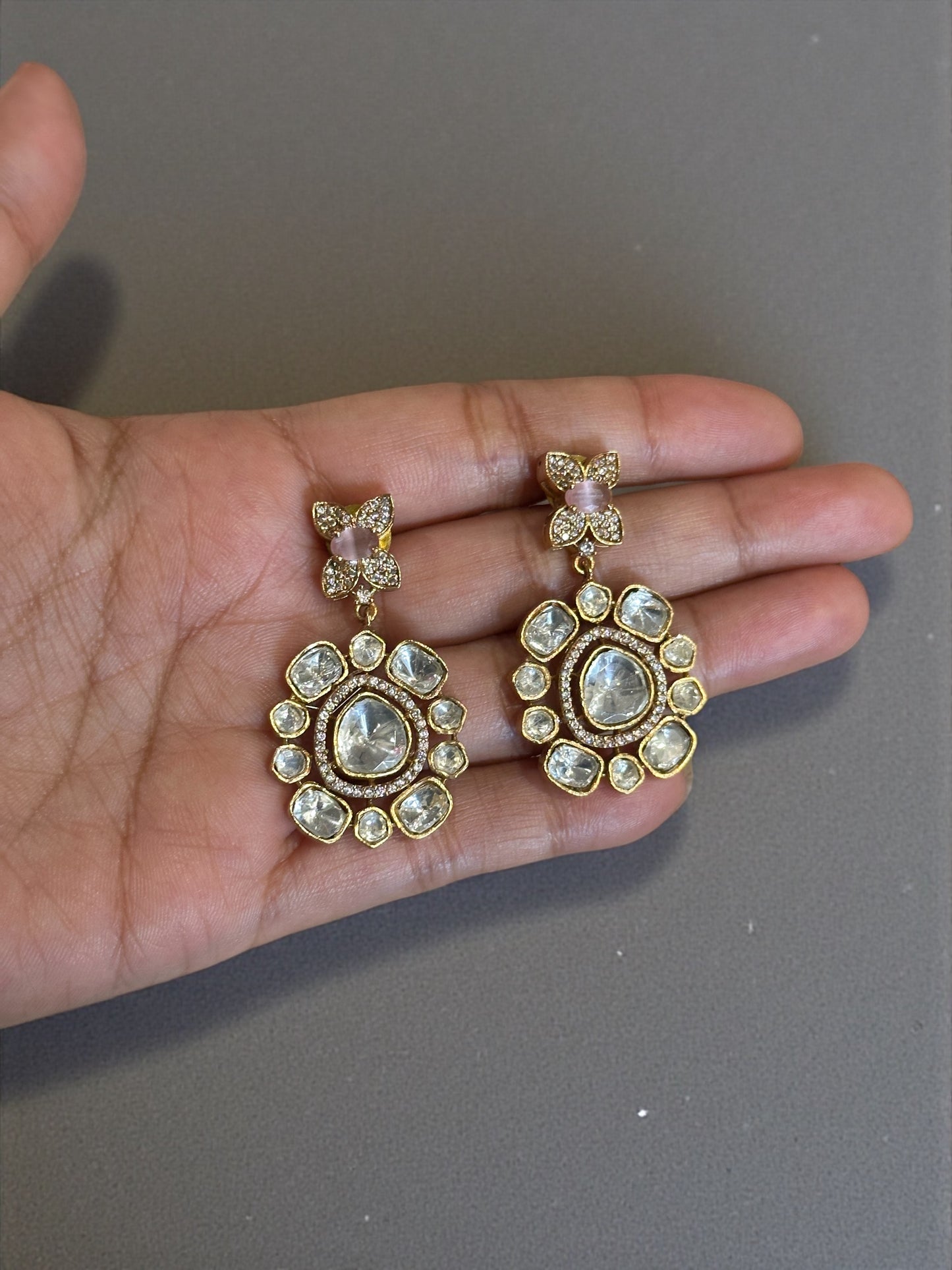 Roselle Moissanite Victorian Necklace Set