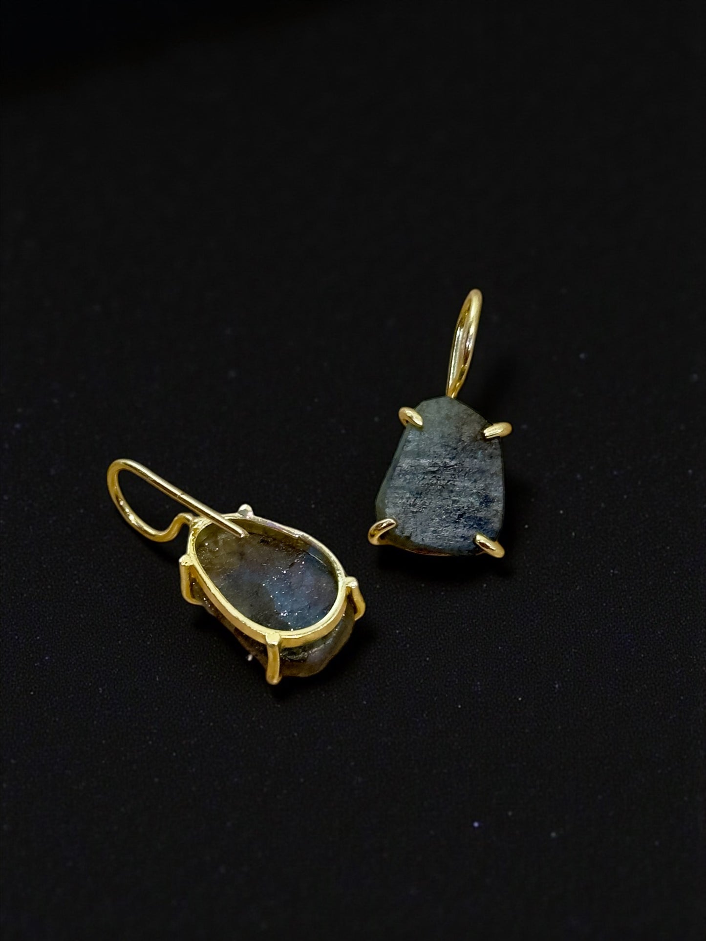 Labradorite Stone Saisha Drop Studs