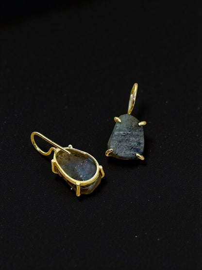 Labradorite Stone Saisha Drop Studs