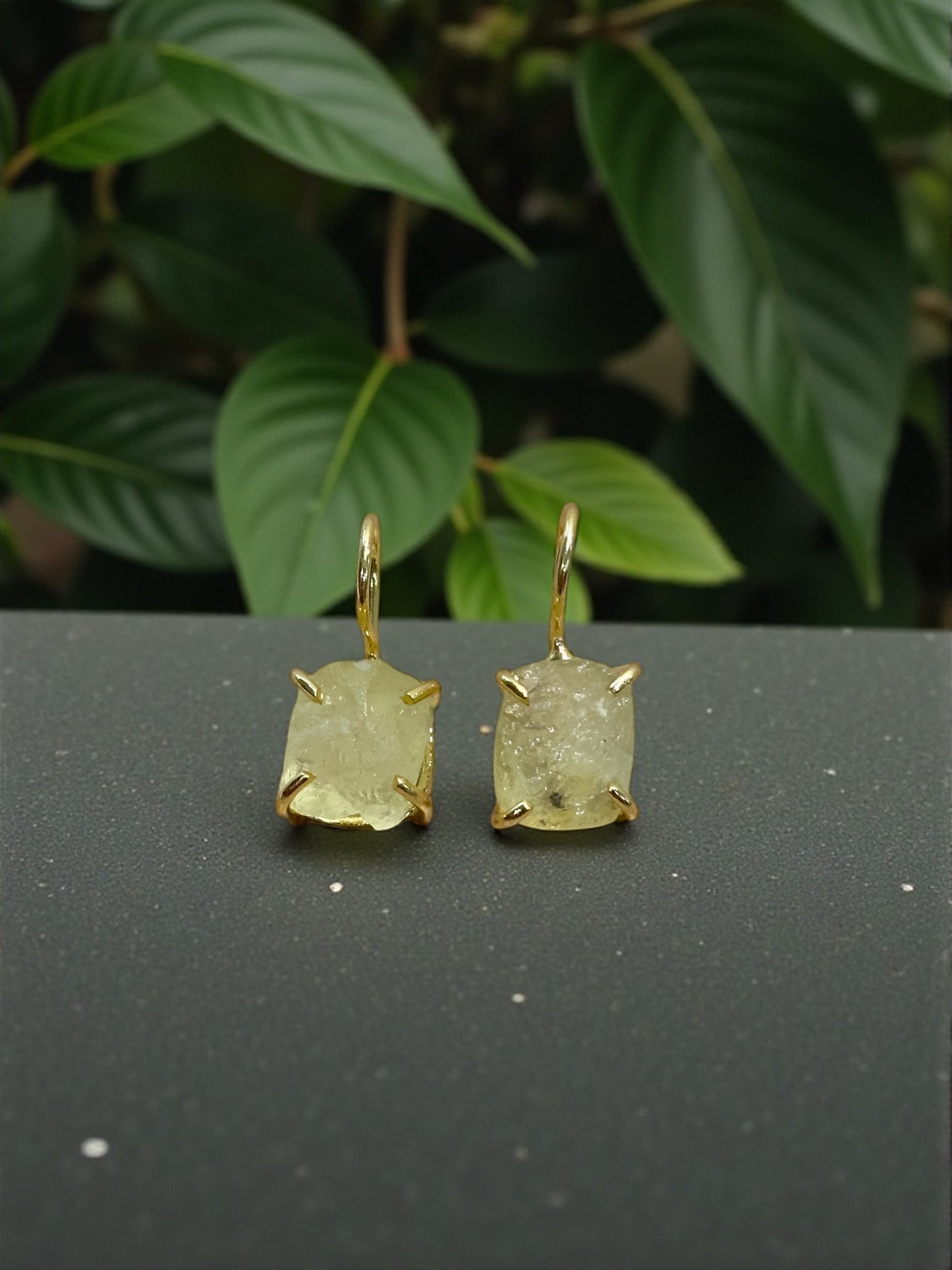 Lemon Quartz Saisha Stone Drop Studs
