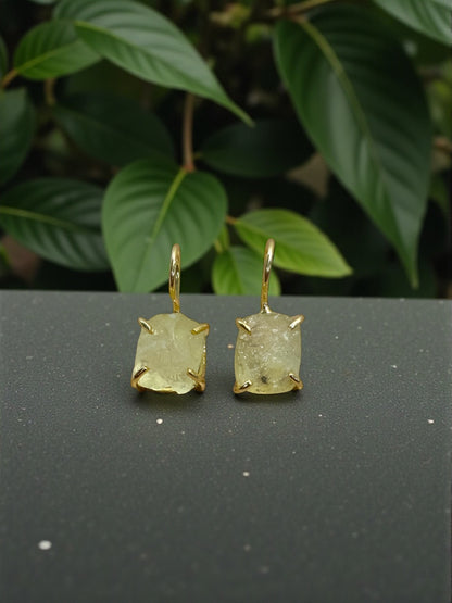 Lemon Quartz Saisha Stone Drop Studs