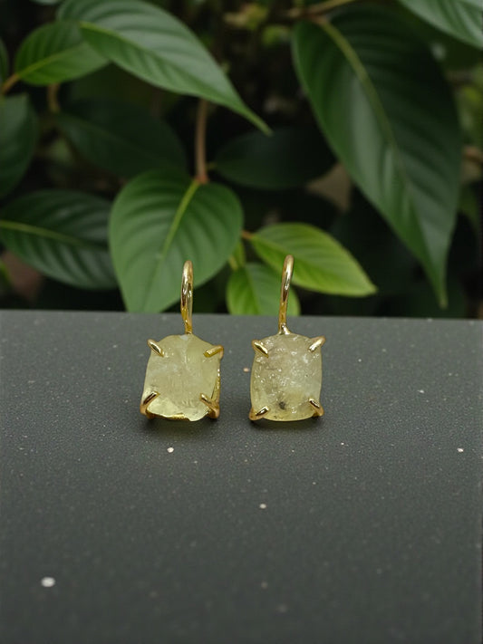 Lemon Quartz Saisha Stone Drop Studs