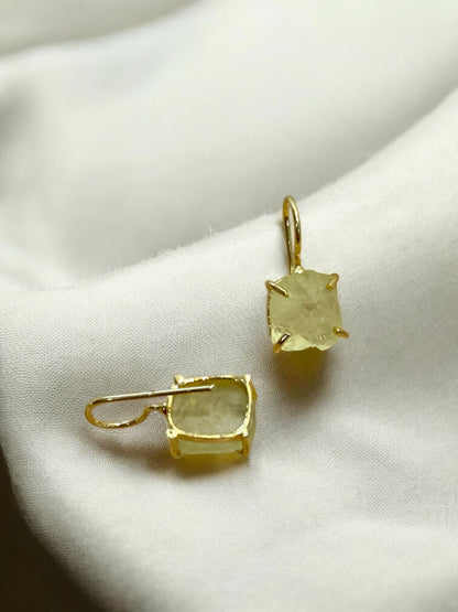 Lemon Quartz Saisha Stone Drop Studs