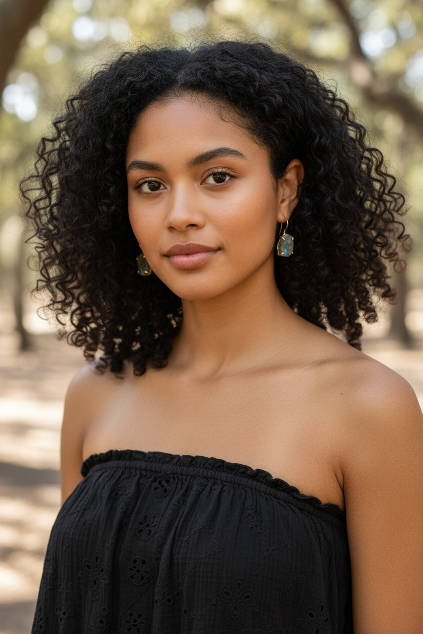 Labradorite Stone Saisha Drop Studs