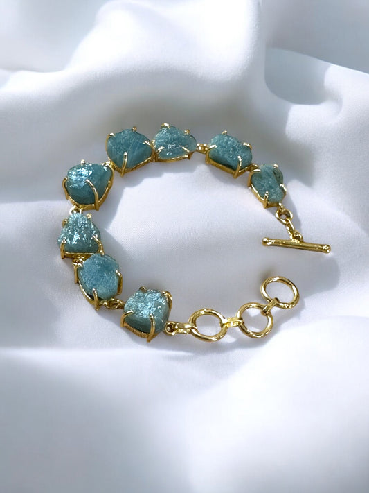Blue Aquamarine Stone Saisha Bracelet