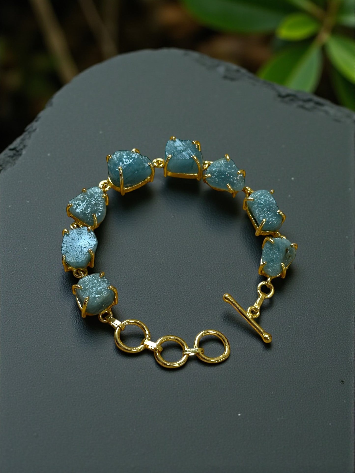 Blue Aquamarine Stone Saisha Bracelet