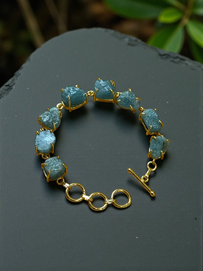 Blue Aquamarine Stone Saisha Bracelet