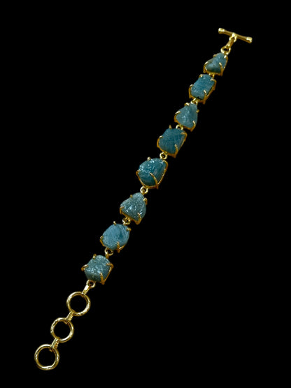 Blue Aquamarine Stone Saisha Bracelet