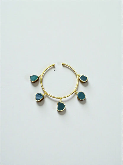 Green Aventurine Charms Bangle