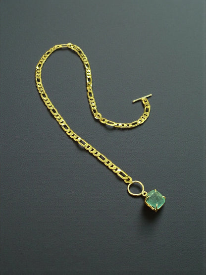 Mono Gemstone Clasp Pendent