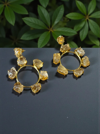 Citrine Chakra Dangler Earrings