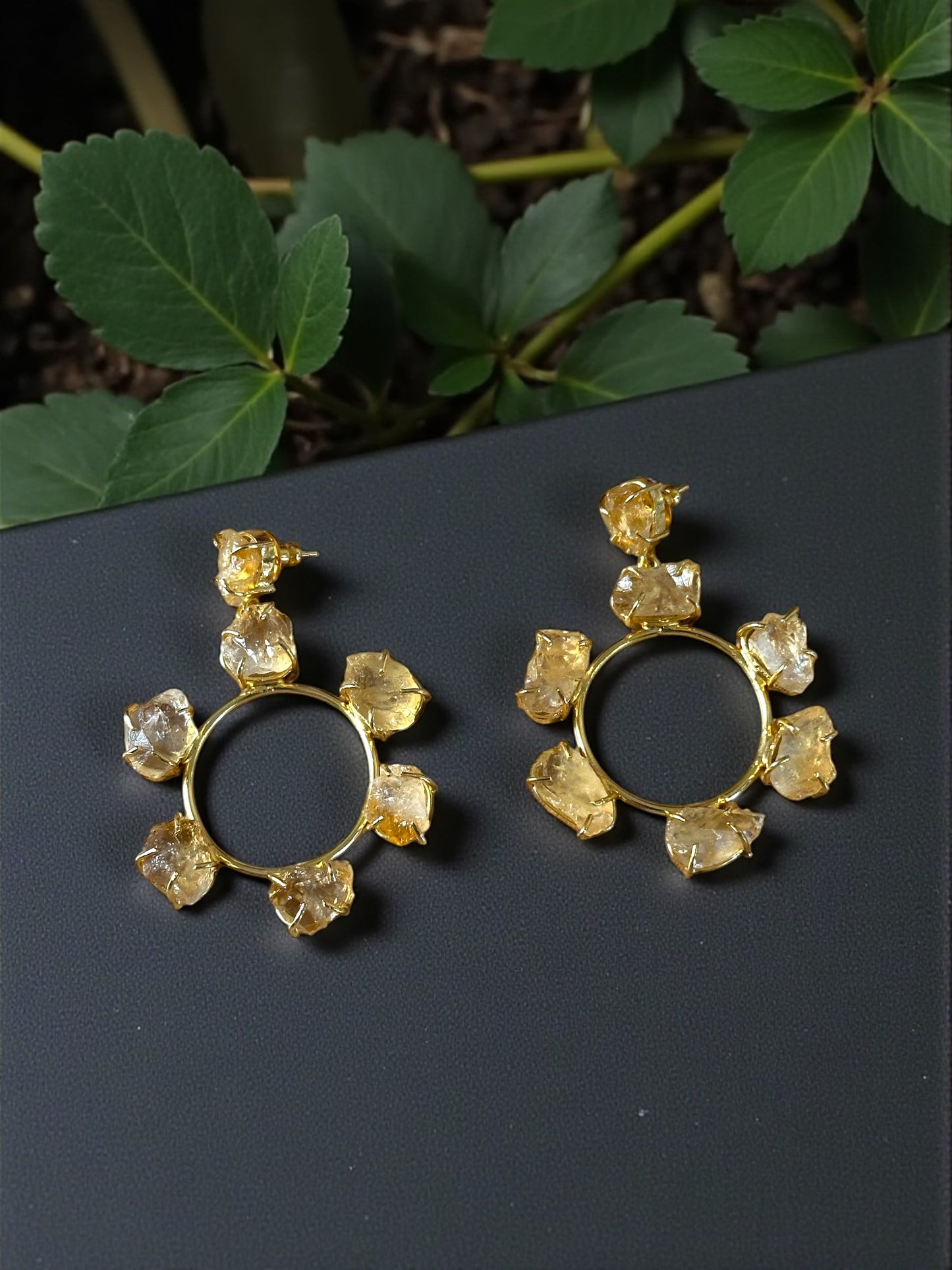 Citrine Chakra Dangler Earrings