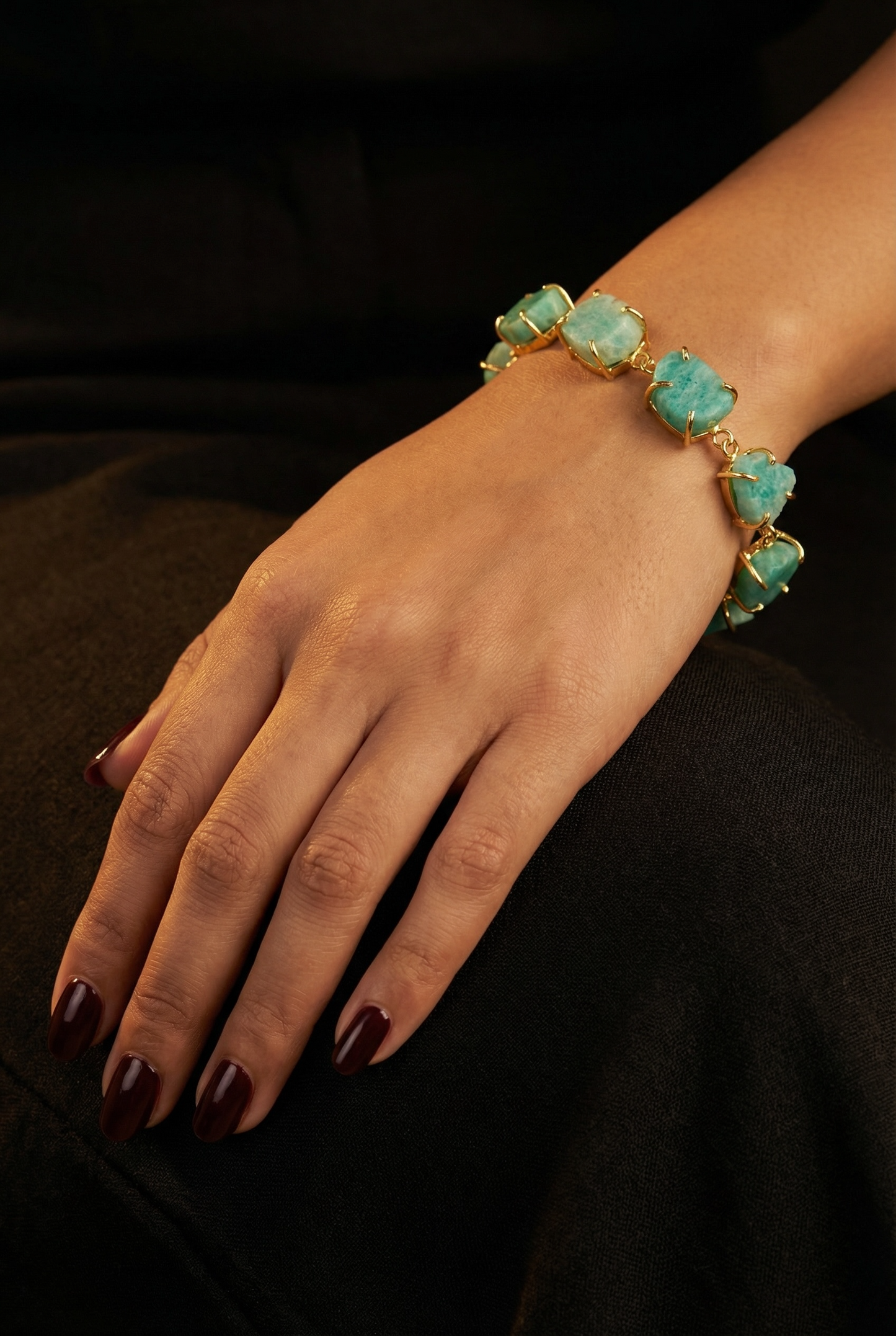 Blue Amazonite Stone Saisha Bracelet