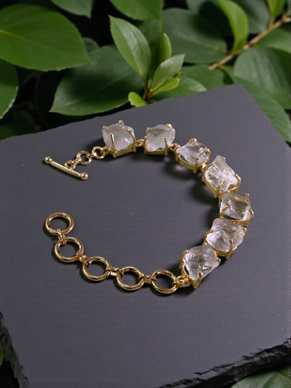 Clear Quartz Stone Saisha Bracelet