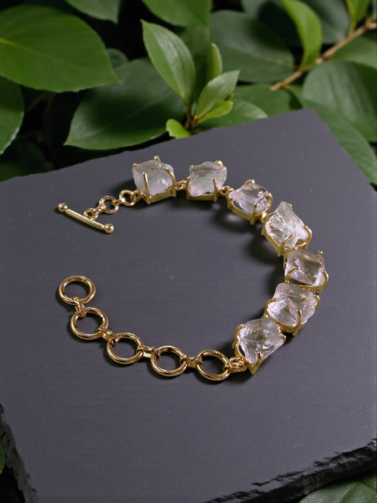 Clear Quartz Stone Saisha Bracelet
