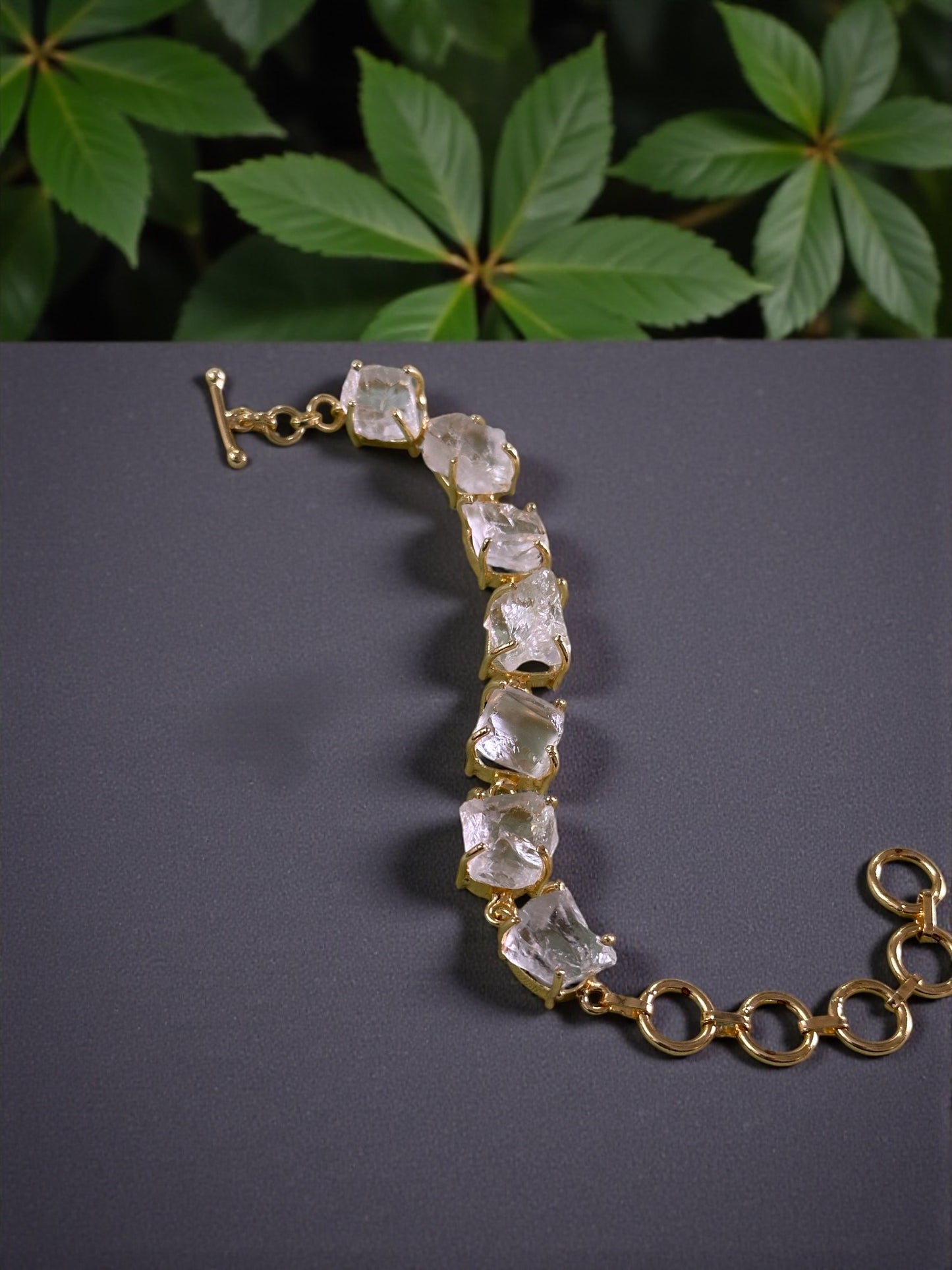 Clear Quartz Stone Saisha Bracelet