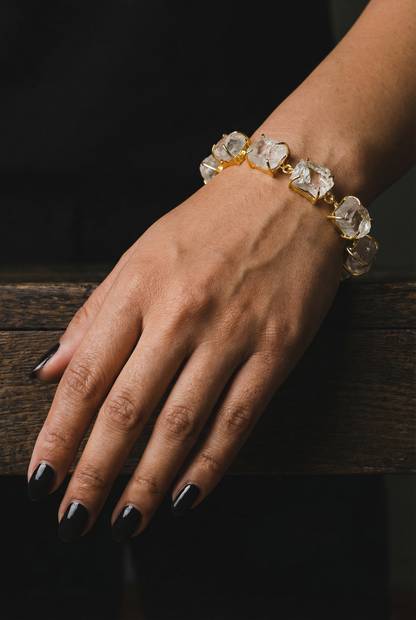 Clear Quartz Stone Saisha Bracelet