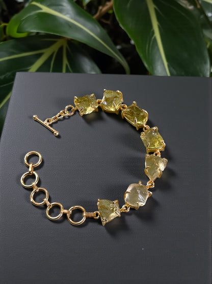 Lemon Quartz Stone Saisha Bracelet