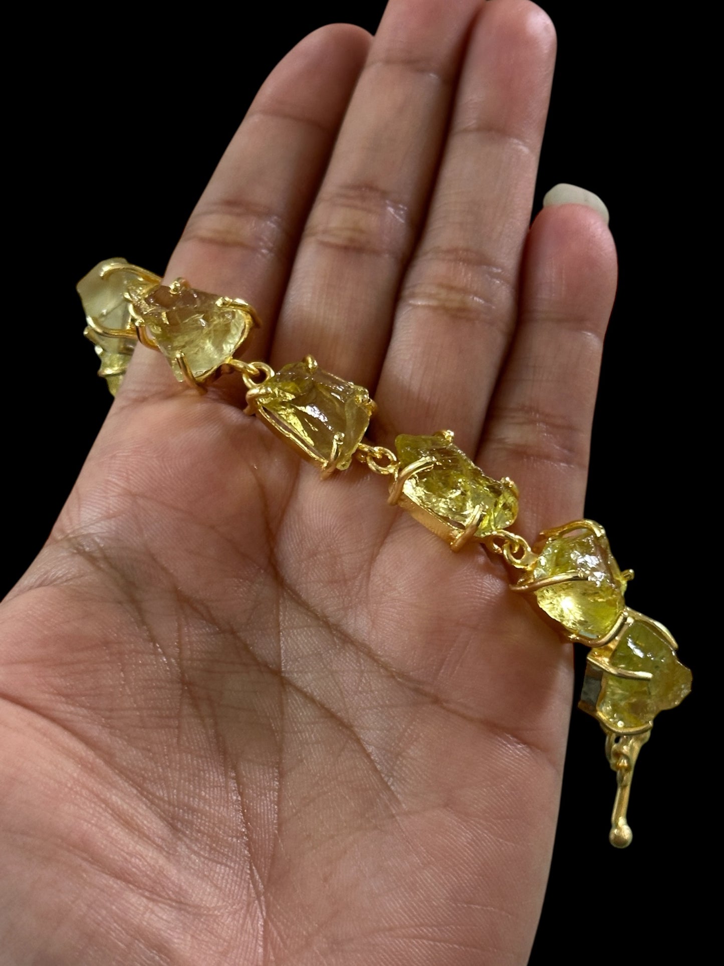 Lemon Quartz Stone Saisha Bracelet