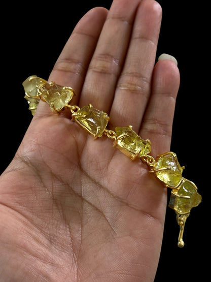Lemon Quartz Stone Saisha Bracelet