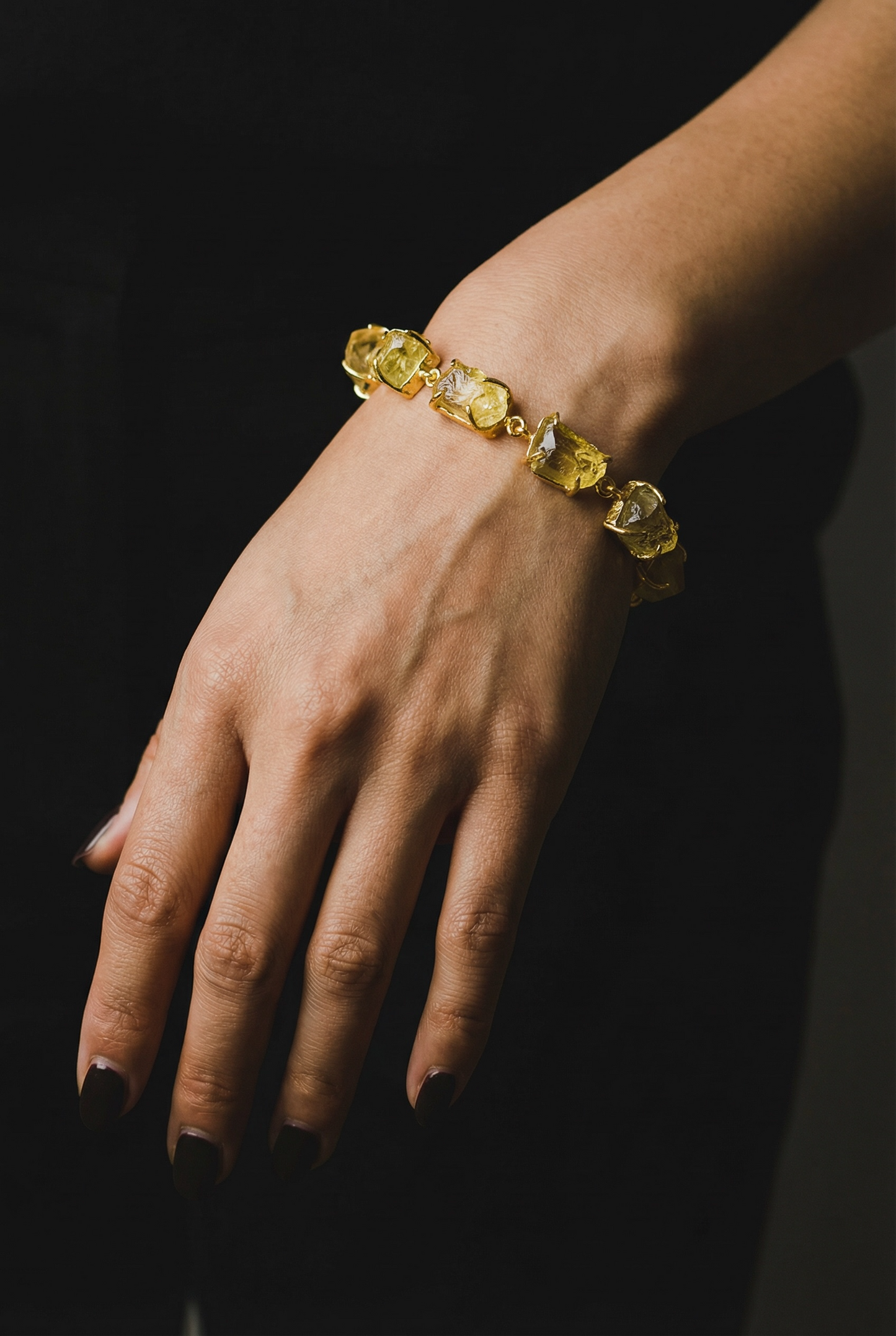 Lemon Quartz Stone Saisha Bracelet