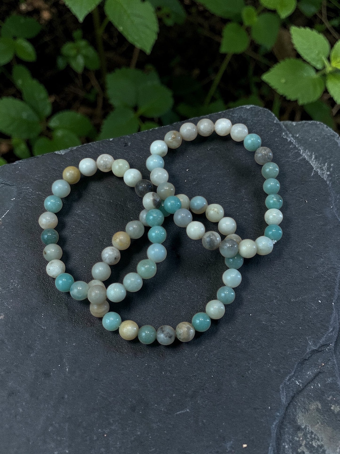 Blue Amazonite Beaded Bracelet