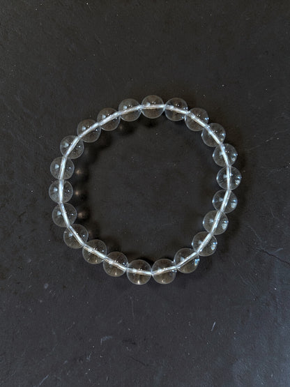 Clear Quartz Beaded Aura Bracelet