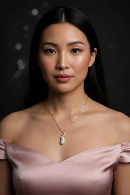 Ekaa Baroque Pearl Pendant Necklace