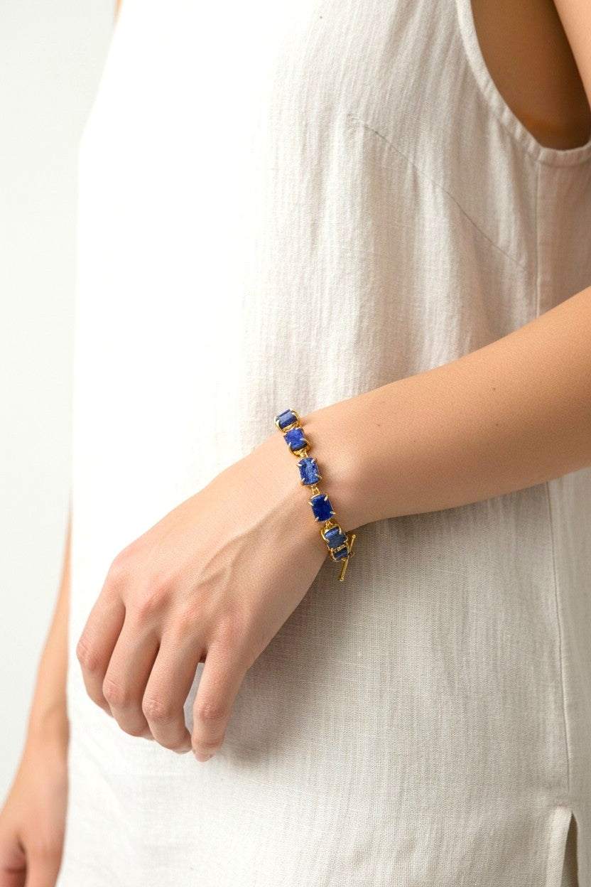 Blue Lapis Lazuli Stone Saisha Bracelet