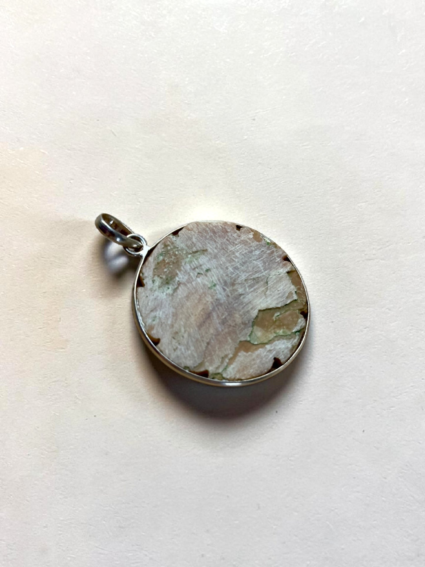 Mother Of Pearl Carved Chandrika Moon Pendant