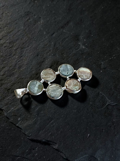 Mother Of Pearl Carved Chandrika Bloom Pendant
