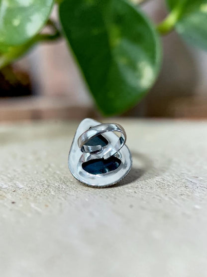 Labradorite Chunky Boho Ring Large
