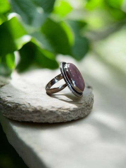 Pink Opal Chunky Boho Ring