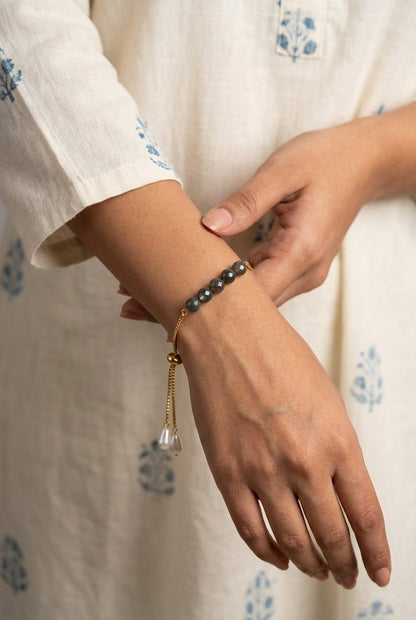 Abundance Pure Pyrite Rakhi Set