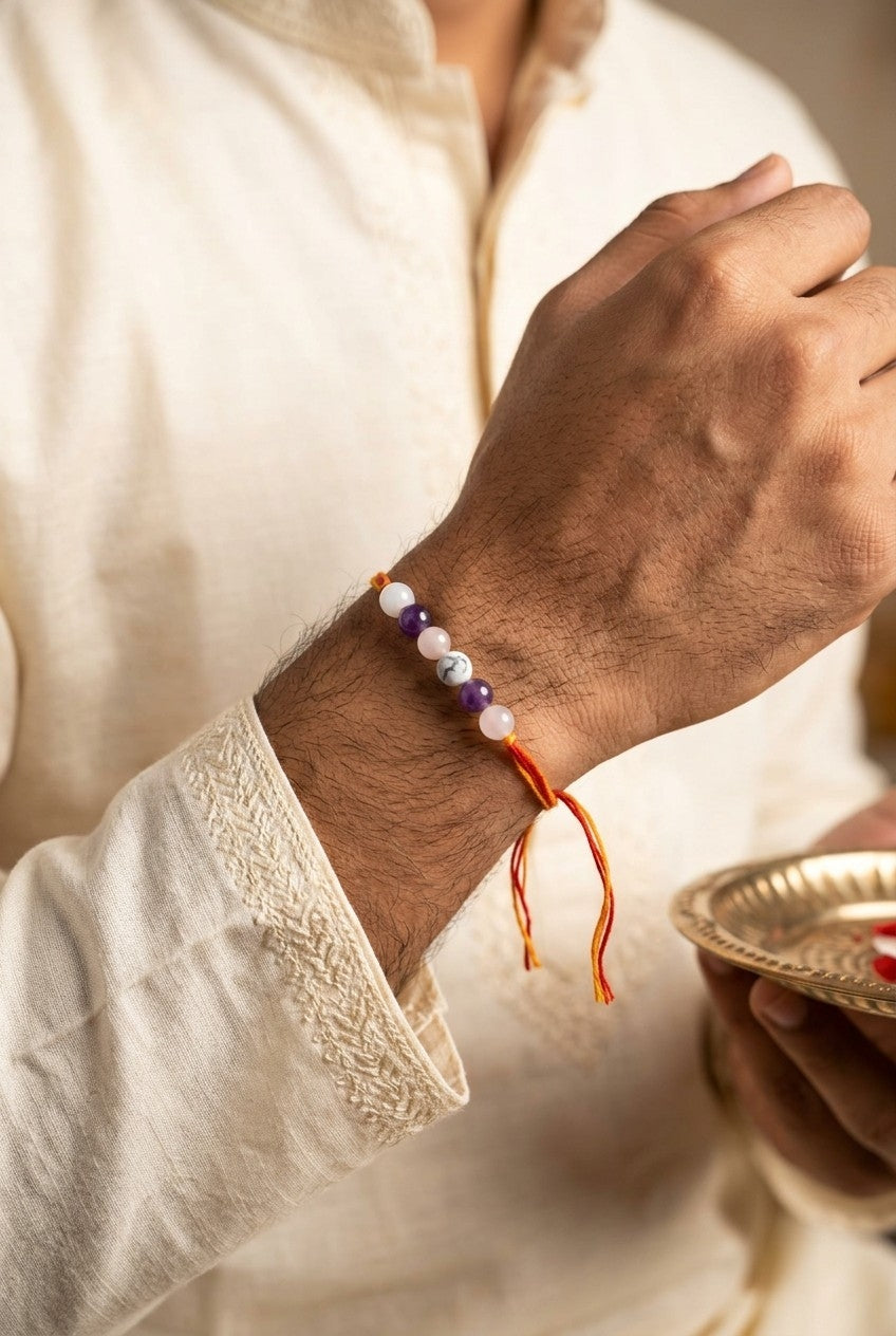 Harmony Gemstone Rakhi